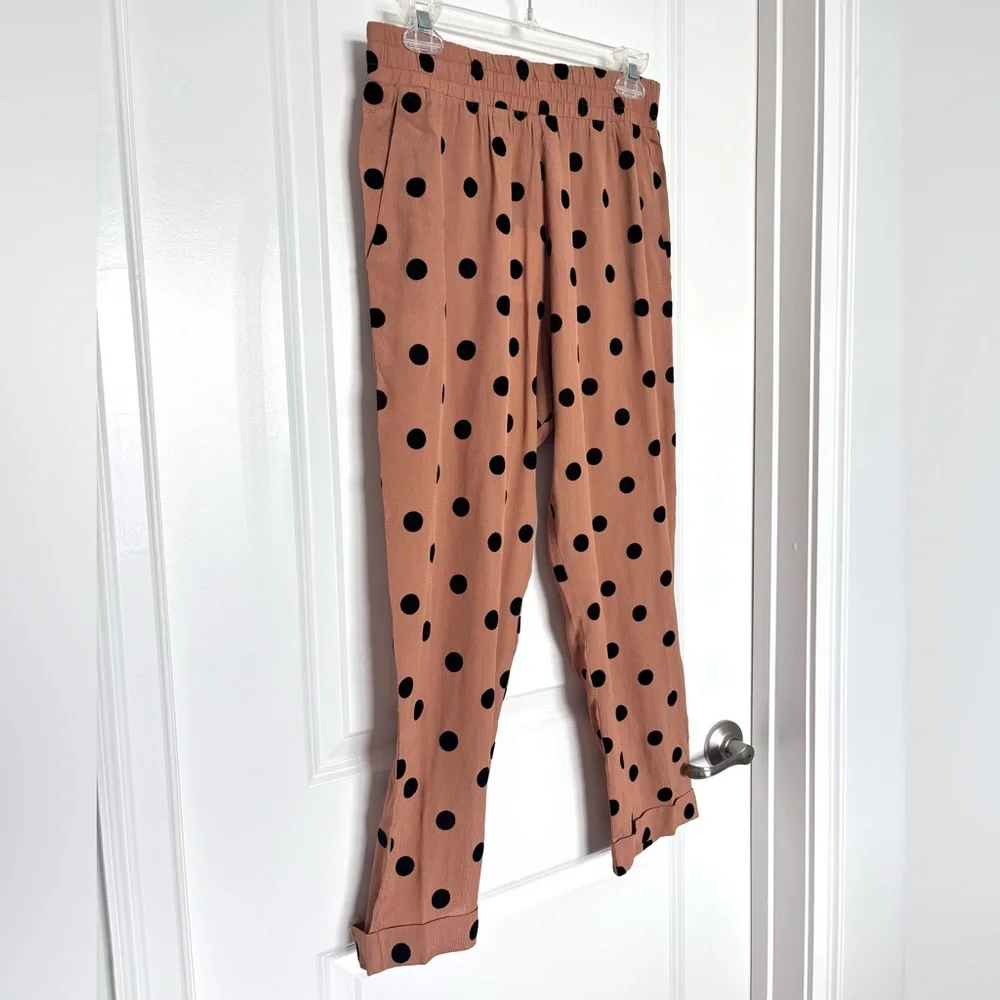 NWT Beach Riot Avery Polka Dot Pants Euro Summer Parisian Chic Revolve Cover up - Picture 2 of 13